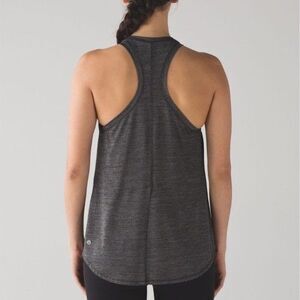 Lululemon Size 8 Hot Like Agni Singlet Tank Heathered Black